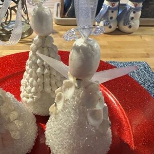 Elegant White Angel Ornaments